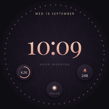 AURELIA Orbit watch face