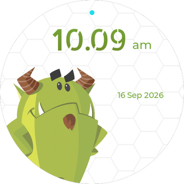 Kids watch face 10, showing 10:09