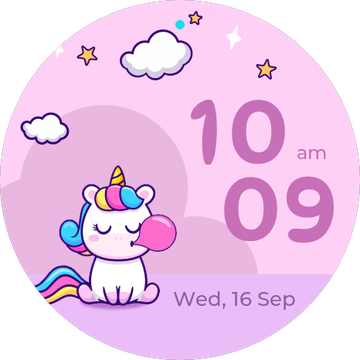Kids watch face 6, showing 10:09