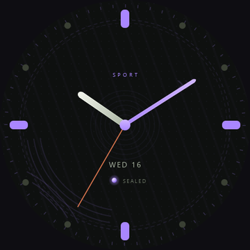Volt Track Club Blackout watch face